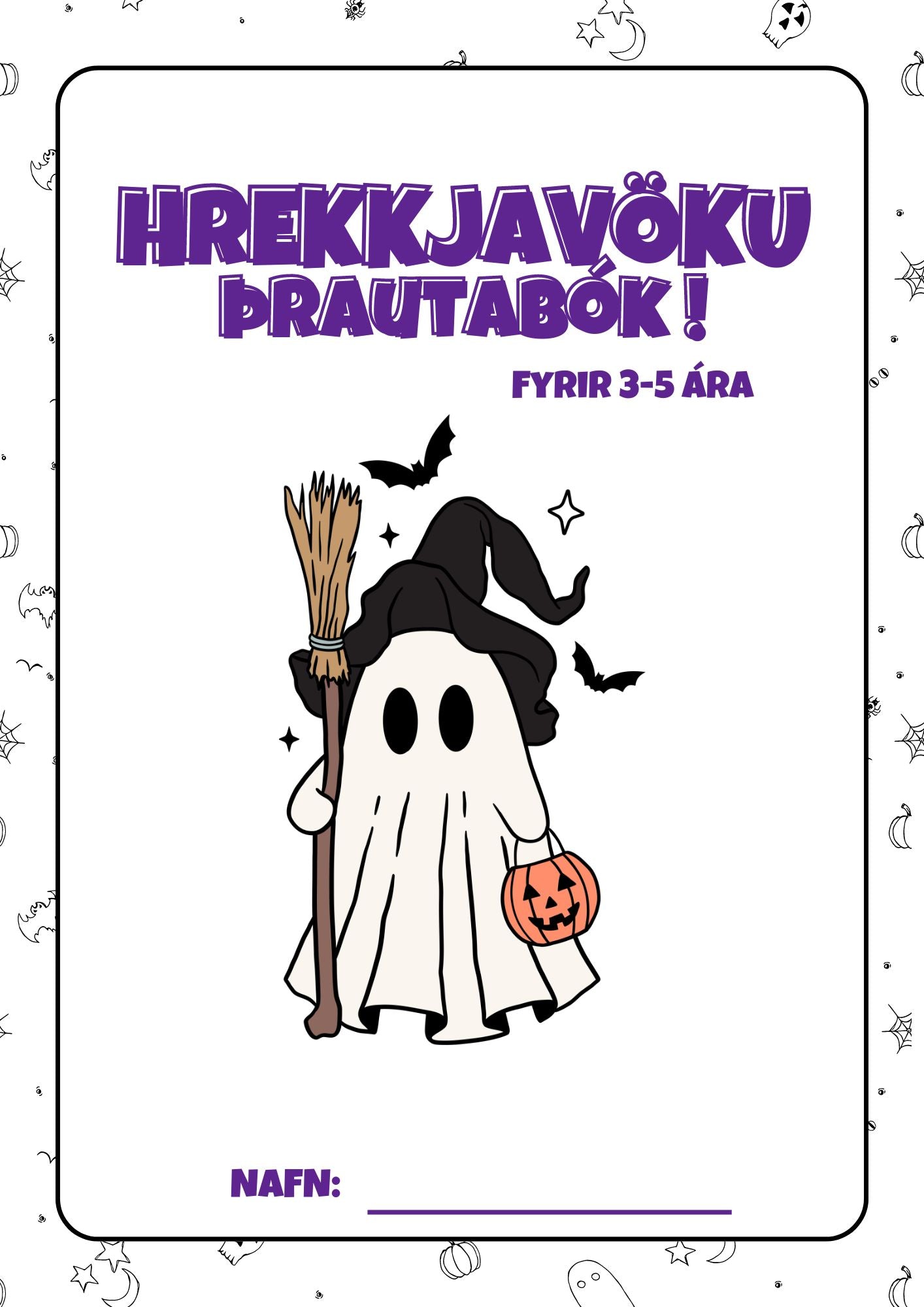 Hrekkjavökuþrautir  3-5 ára (2024)