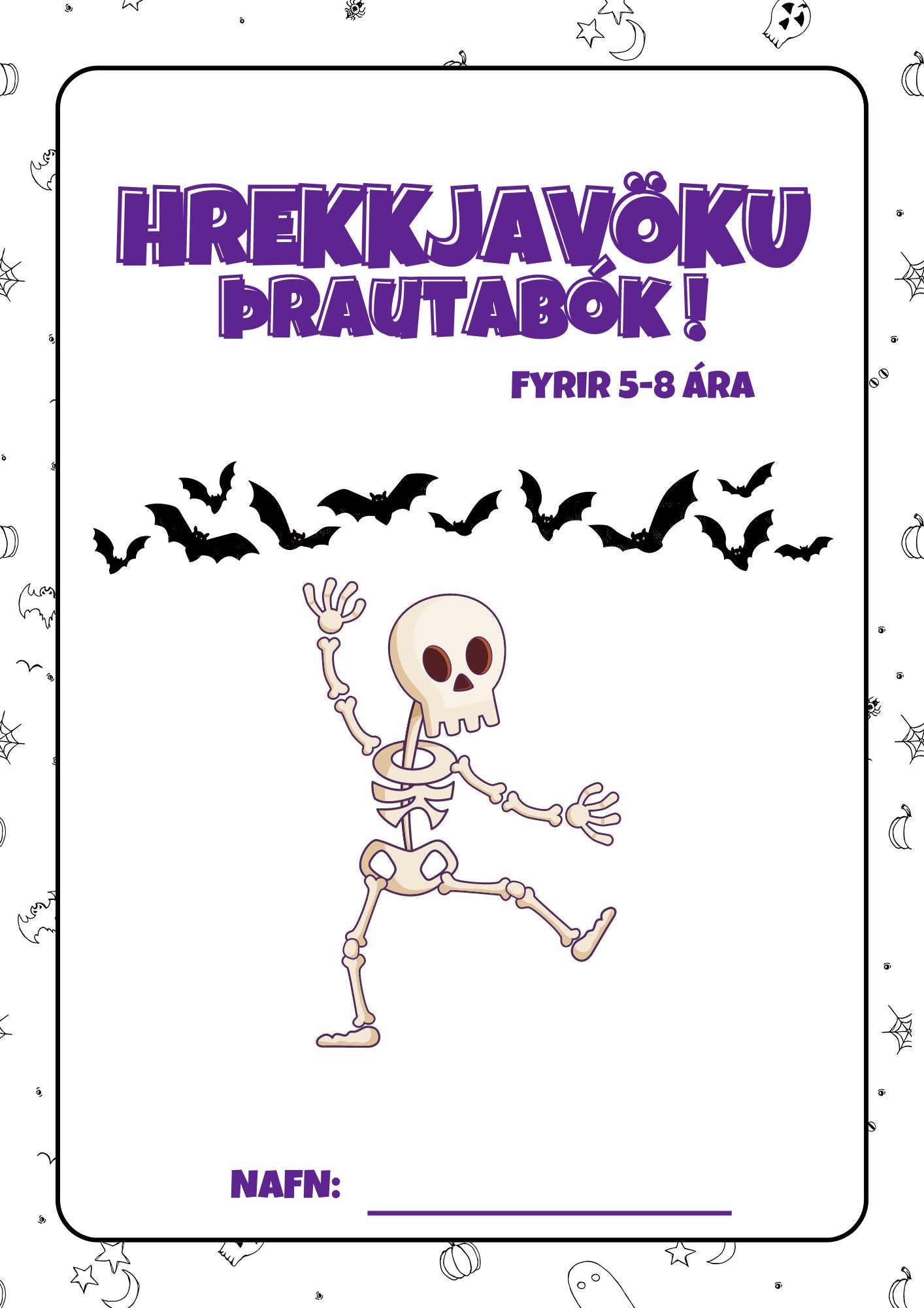 Hrekkjavökuþrautir 5-8 ára (2024)