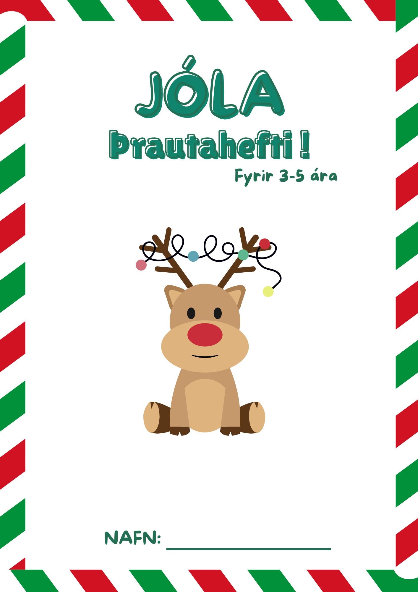 Jólaþrautahefti fyrir 3-5 ára (2024)